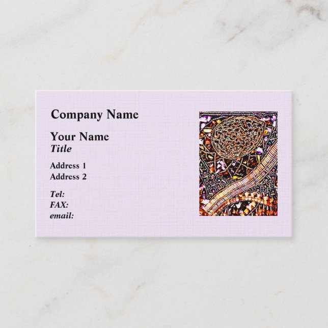 Beaded Victorian Purse Business Card (Front)