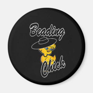 Beading Chick #4 Magnet