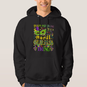 Beads and Bling It's a Mardi Gras Thing 2 Hoodie