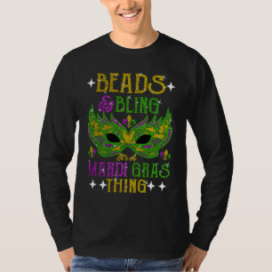 Beads And Bling It's A Mardi Gras Thing Cute Carni T-Shirt