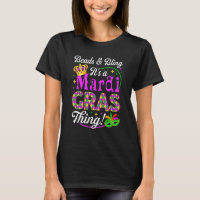 Beads & Bling It's a Mardi Gras Thing Party Mask B