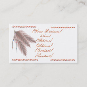 Beads N Feathers Business Card