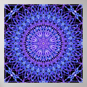 Beads of Light Mandala Poster