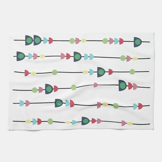 Beads on Strings Tea Towel (Horizontal)