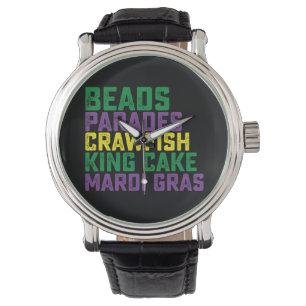 Beads Parades Crawfish King Cake Mardi Gras Watch