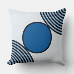 Beads Pattern In Shades Of Blue - Throw Pillow