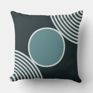 Beads Pattern In Shades Of Grey Throw Pillow