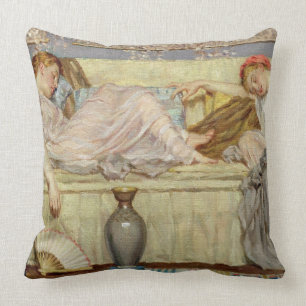 Beads (study), c.1875 (oil on canvas) cushion