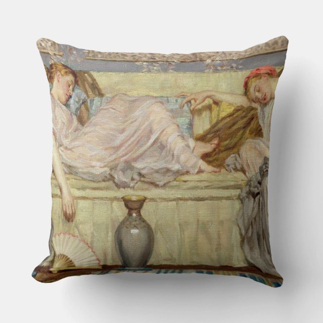 Beads (study), c.1875 (oil on canvas) cushion (Front)