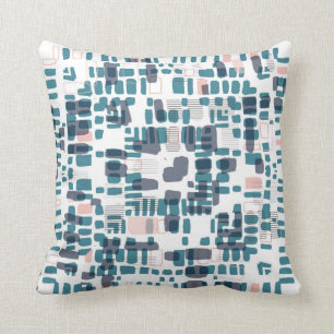 Beads teal cushion