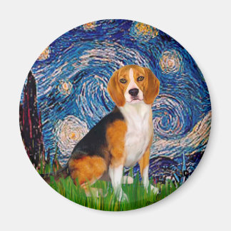 Beagle 7 - Starry Night Magnet