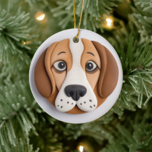 Beagle A Delightful Cookie Inspired Ceramic Tree Decoration