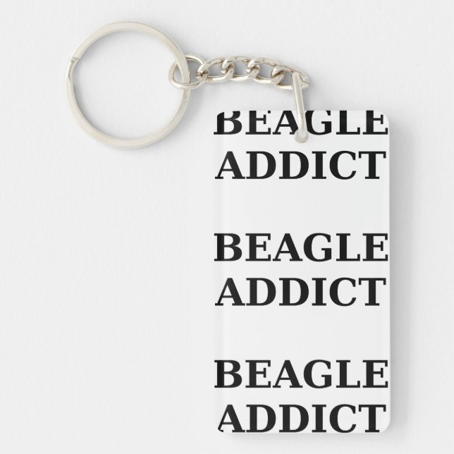 beagle addict key ring (Front)