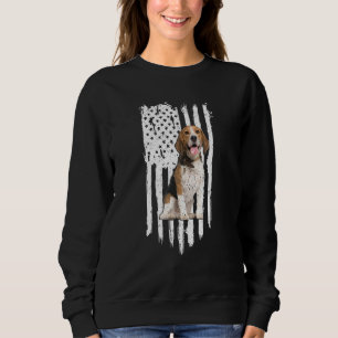 Beagle American Flag Patriotic Beagle Dog 4th Of J Sweatshirt