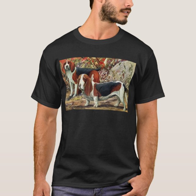 Beagle and Basset Hound T-Shirt (Front)