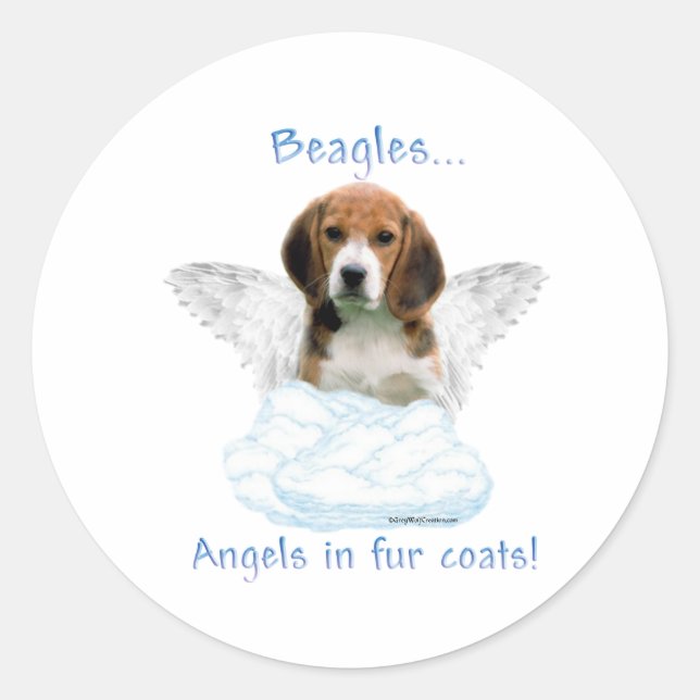 Beagle Angel - Sticker (Front)