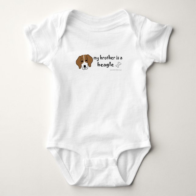 beagle baby bodysuit (Front)