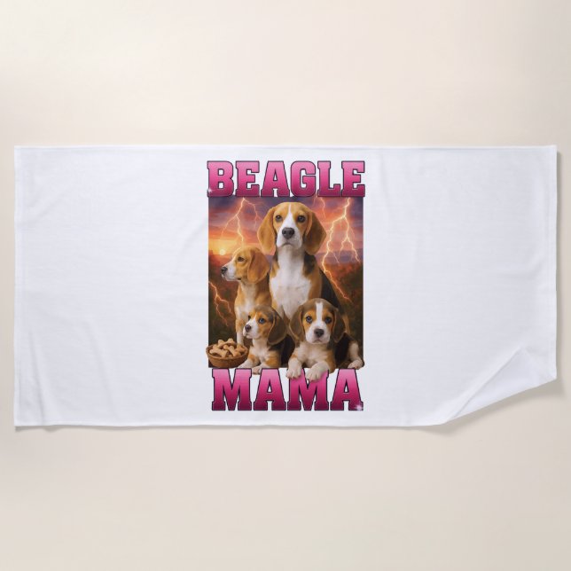 Beagle Beach Towel (Front)