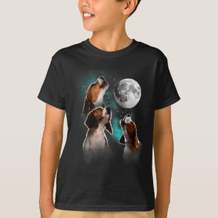 Beagle, Beagle Howling At The Moon, Beagle Lover T-Shirt