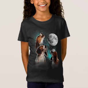 Beagle, Beagle Howling At The Moon, Beagle Lover T-Shirt