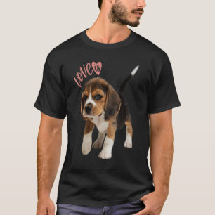 Beagle Beagles Love Is Dog Mum Dad Puppy Pet Cute T-Shirt