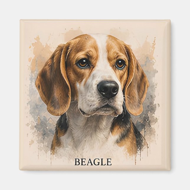 Beagle Best Friend Dog Lover Gift Magnet (Front)