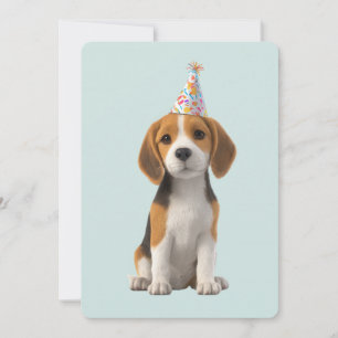 Beagle Birthday Party Invitation