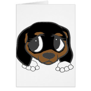 beagle black tan peeking