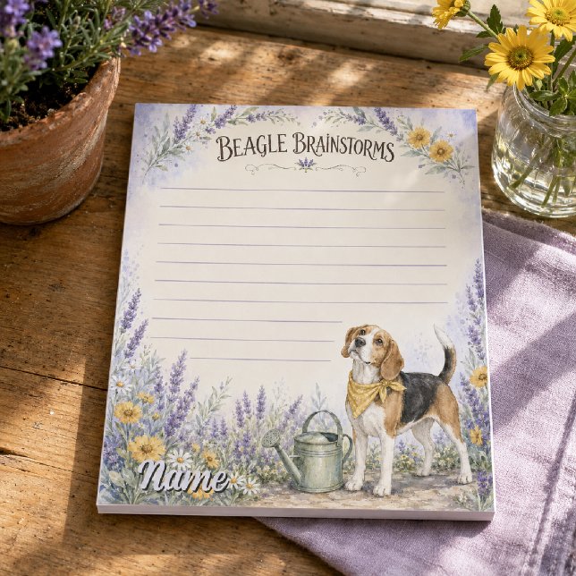 Beagle Brainstorms Floral Watercolor Notepad (Creator Uploaded)