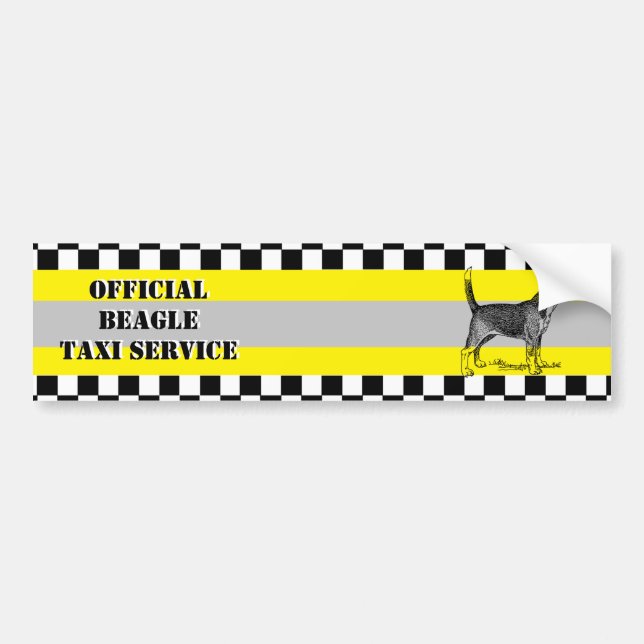Beagle Bumper Sticker (Front)