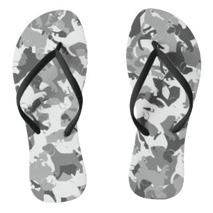 Beagle camouflage jandals