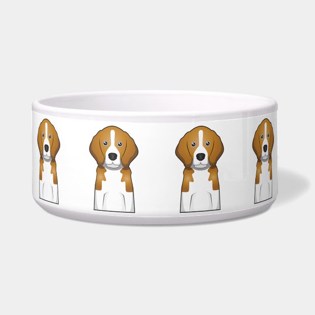 Beagle Cartoon Portrait (Front)
