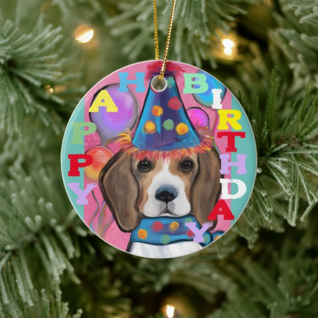 BEAGLE        CERAMIC TREE DECORATION (Tree)