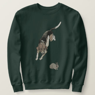 Beagle Chasing Rabbit Sweatshirt