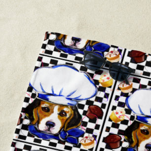 BEAGLE CHEF BEACH TOWEL