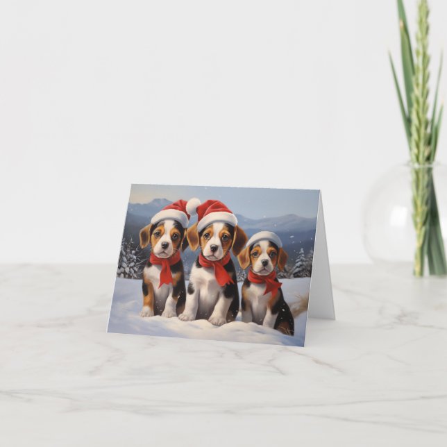 Beagle Christmas Card (Front)