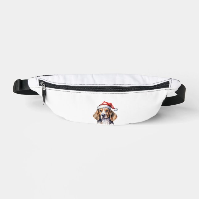 Beagle Christmas Dog  Bum Bags (Front)