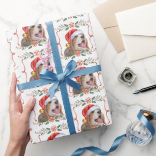 Beagle Christmas Dog Pattern Wrapping Paper