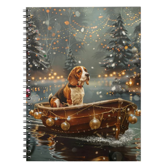 Beagle Christmas Festive Voyage Notebook (Front)
