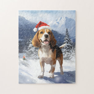 Beagle Christmas Jigsaw Puzzle