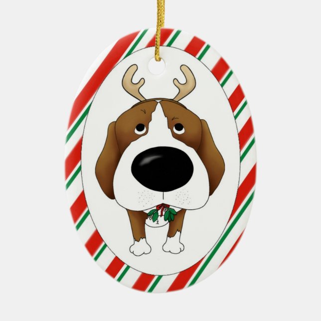 Beagle Christmas Ornament (Front)