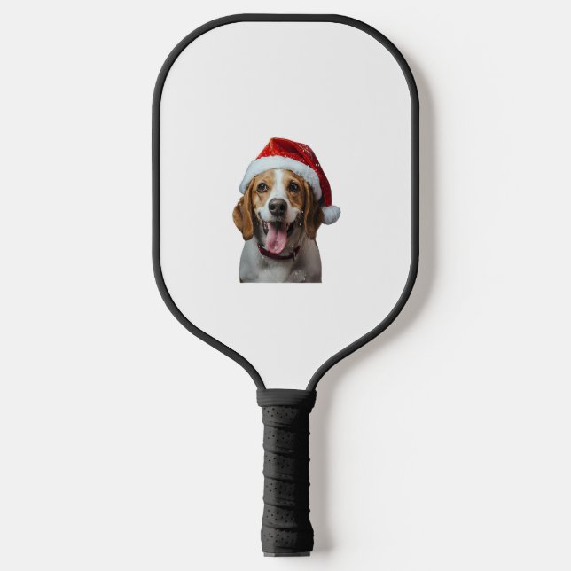 Beagle Christmas  Pickleball Paddle (Front)