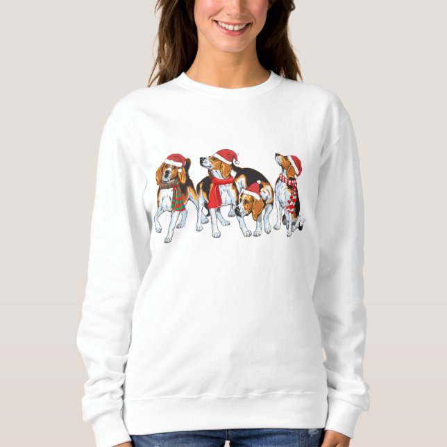 Beagle Christmas Sweatshirt (Front)
