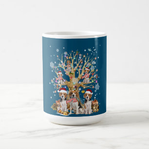 Beagle Christmas Tree Ornament For Dog Lover Coffee Mug