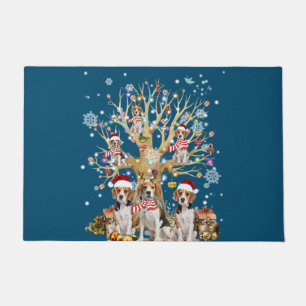 Beagle Christmas Tree Ornament For Dog Lover Doormat