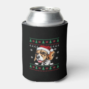 Beagle Christmas Uglyer Dog Xmas Oversized T-Shirt Can Cooler