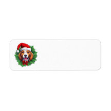 Beagle Christmas wreath