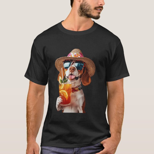 Beagle Cocktail T-Shirt (Front)