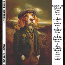 Beagle Country Gentleman Landscape EX9R Decoupage