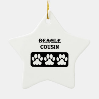 Beagle Cousin Ceramic Tree Decoration